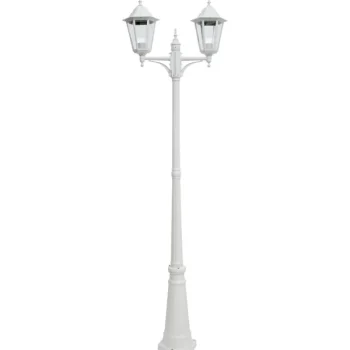 Airam Ulkovalaisimet-Pylväsvalaisin Kartano PKK-2-U E27 Max 2 X 100 W Valkoinen