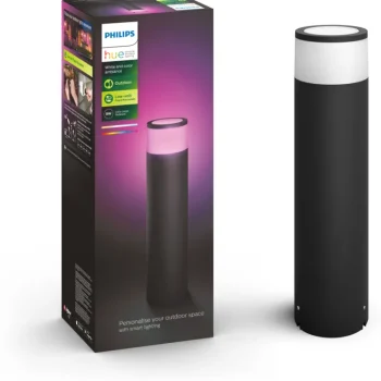 Philips Hue Ulkovalaisimet-Pylväsvalaisin Calla Large 8W, Musta