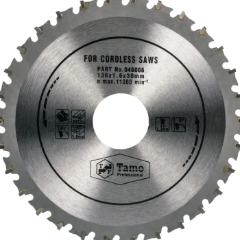 Tamo Professional Sähkötyökalujen Tarvikkeet-Pyörösahanterä 136 X 1, 6 Mm X 30T X 30 Mm Metallille