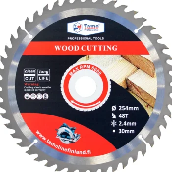 Tamo Professional Sähkötyökalujen Tarvikkeet-Pyörösahanterä 254 Mm X 48T X 30 Mm