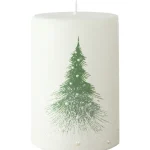 Kotikulta Kynttilänjalat Ja Kynttilät-Pöytäkynttilä 10 Cm Lumikuusi