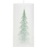 Kotikulta Kynttilänjalat Ja Kynttilät-Pöytäkynttilä 15 Cm Lumikuusi