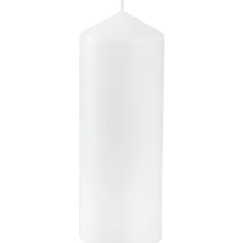 Kotikulta Kynttilänjalat Ja Kynttilät-Pöytäkynttilä 6,8 X 18 Cm Valkoinen