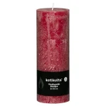 Kotikulta Kynttilänjalat Ja Kynttilät-Pöytäkynttilä Rustic 19 X 6,8 Cm Viininpunainen