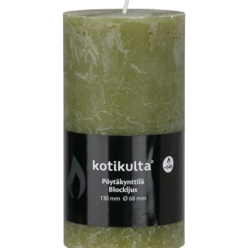 Kotikulta Kynttilänjalat Ja Kynttilät-Pöytäkynttilä Rustic 7 X 13 Cm