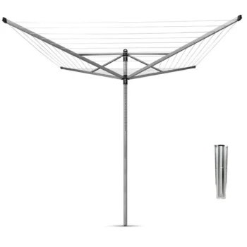 Brabantia Telineet Ja Jäteastiat-Pyykinkuivausteline Lift-O-Matic 50 M, Metallinen Maaterä