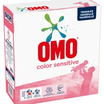 Omo Pyykinpesu- Ja Huuhteluaineet^Pyykinpesujauhe 1,26 Kg Color Sensitive