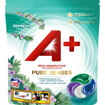 A+ Pyykinpesu- Ja Huuhteluaineet^Pyykinpesukapseli 30 Kpl Pure Senses Refresh