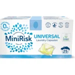 Mini Risk Pyykinpesu- Ja Huuhteluaineet^Pyykinpesukapseli 25 Kpl Universal
