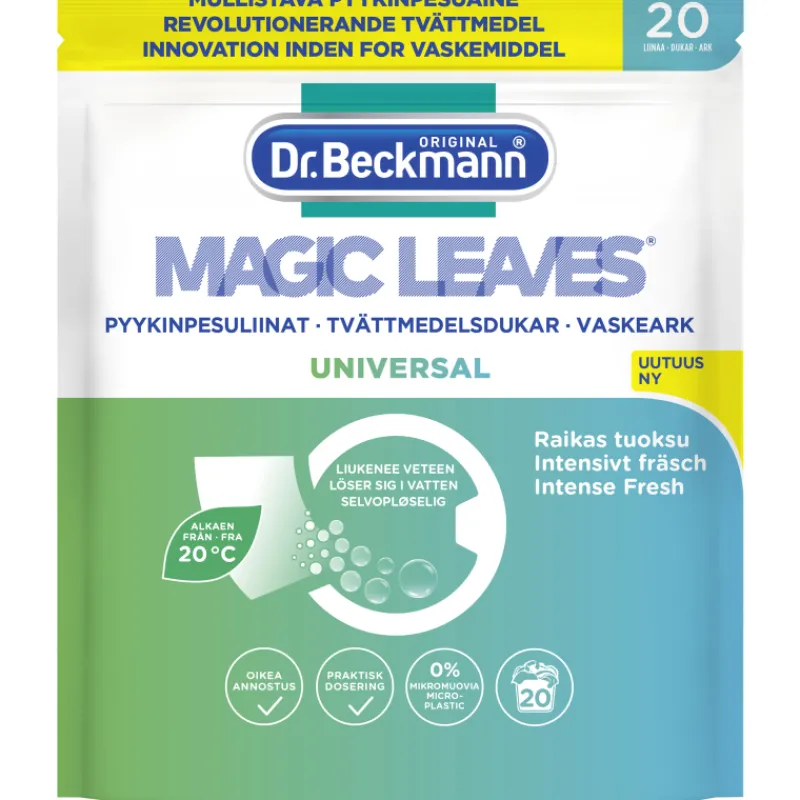 pyykinpesuliina-dr-beckmann-20-hkdBFAah-0.webp Dr Beckmann Pyykinpesu- Ja Huuhteluaineet^Pyykinpesuliina 20 Kpl Magic Leaves Universal