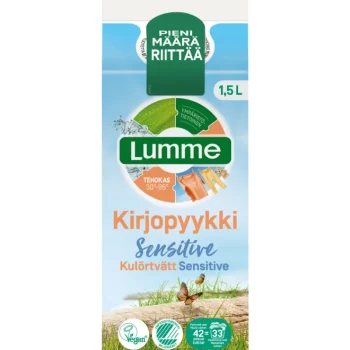 Lumme Pyykinpesu- Ja Huuhteluaineet^Pyykinpesuneste 1,5 L Sensitive Kirjopyykki