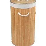 Iisi Vaatehuolto Ja -säilytys^Pyykkikori Pyöreä Bambu