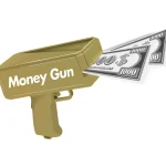 Sisälelut^Rahapyssy Money Gun + 100 Leikkiseteliä