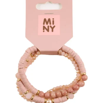 Miny Korut Ja Kellot^Rannekorusetti 4 Kpl/pkt Vaaleanpunainen