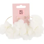 Miny Korut Ja Kellot^Rengaskorvakorut   6 Cm Kukka Valkoinen