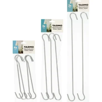 Tarmo Ripustus-Ripustuskoukut Hopea Lajitelma