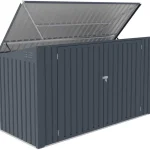 Fornorth Piharakennukset-Roskakatos 237 X 101 X 131 Cm, Tummanharmaa