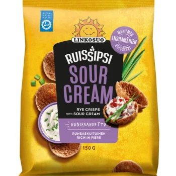 Linkosuo Kuivaleivät Ja Korput^Ruissipsi 150 G Sour Cream