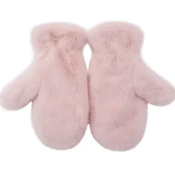 Miny Naisten Asusteet-Rukkaset Tekoturkis Vaaleanpunainen