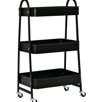 Kotikulta Pienkalusteet-Rullavaunu Musta