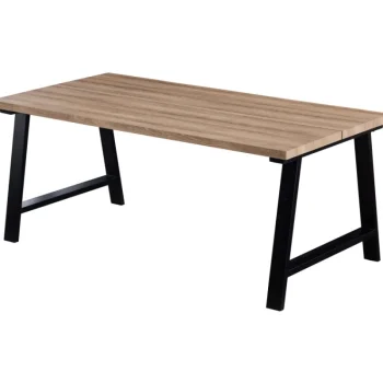 Eureka Huonekalut-Ruokapöytä Kielo 180 Cm Musta/tammi