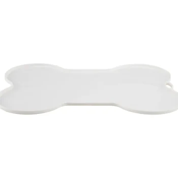 Real Dog Koiratarvikkeet^Ruokinta-alusta Luu Valkoinen