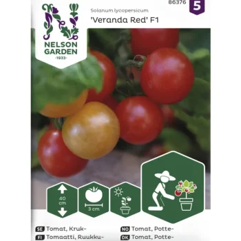 Nelson Garden Basic Kasvien Ja Nurmikonsiemenet-Ruukkutomaatti Siemen Veranda Red F1
