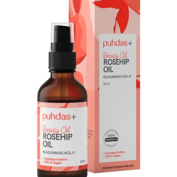 Puhdas+ Luonnonkosmetiikka-Ruusunmarjaöljy 50 Ml Moisturising