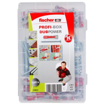 Fischer Naulat Ja Ruuvit-Ruuvi- Ja Tulppalajitelma Duopower, 160 Osaa