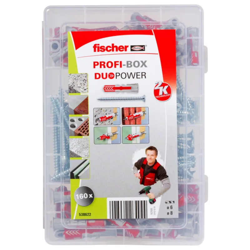 ruuvi-ja-tulppalajitelma-duop-xIBUfSwu-0.webp Fischer Naulat Ja Ruuvit-Ruuvi- Ja Tulppalajitelma Duopower, 160 Osaa