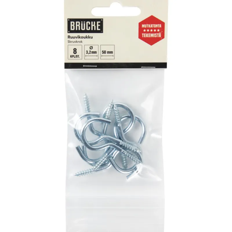 ruuvikoukku-50-mm-8-kpl-sinkit-fihWtXtm-0.webp Brücke Pienrauta-Ruuvikoukku 50 Mm 8 Kpl Sinkitty