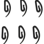 Kotikulta Verhot Ja Verhotarvikkeet-Rypytysnauhakoukku 20 Kpl Musta