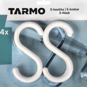 Ripustus-S-koukku Muovia, 4 Kpl