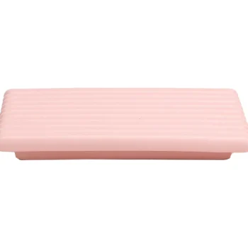 Miny Saunatarvikkeet Ja -aineet-Saippualautanen Raidat Vaaleanpunainen