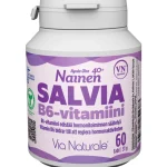 Via Naturale Terveysravinteet Ja -valmisteet^Salvia B6-vitamiini 60 Kpl Hyvän Olon Nainen 40+