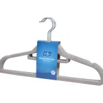 Iisi Vaatehuolto Ja -säilytys^Samettihenkari 5 Kpl Harmaa