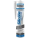 Onebond Liimat, Massat Ja Tasoitteet-Saniteettisilikoni 300 Ml, Musta