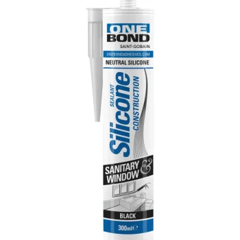 Onebond Liimat, Massat Ja Tasoitteet-Saniteettisilikoni 300 Ml, Musta