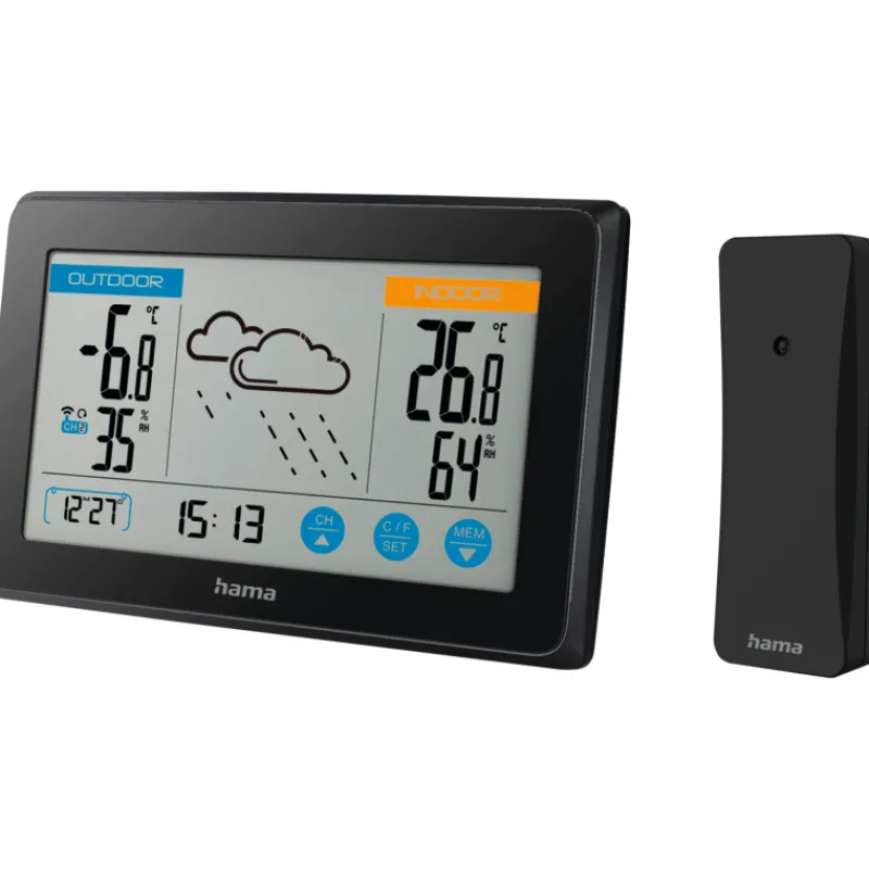 sasema-hama-touch-musta-QDkxehCg-0.webp Hama Kodin Mittarit-Sääasema Touch, Musta