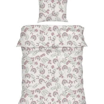 Kotikulta Vuodevaatteet-Satiinipussilakanasetti 150 X 210 Cm Kukkakeidas