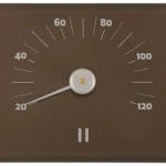 Rento Saunatarvikkeet Ja -aineet-Saunalämpömittari Alumiinia Terva