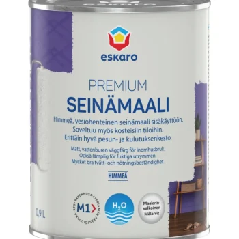 Eskaro Maalit-Seinämaali Premium Maalarinvalkoinen 0,9 L