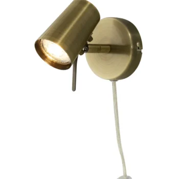 Scan Lamps Sisävalaisimet-Seinäspotti PILOT Antiikkimessinki