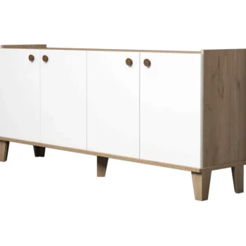 Chic Home Huonekalut-Senkki 180 X 41 X 78 Cm Susanna Beige/valkoinen