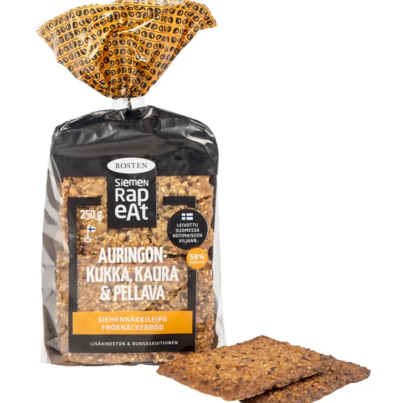 siemennkkileip-rosten-250-g-au-pkCAjsxL-0.webp Rosten Näkkileivät Ja Hapankorput^Siemennäkkileipä 250 G Auringonkukka, Kaura & Pellava