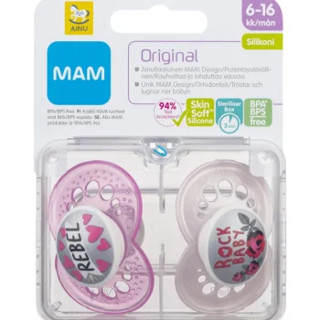 Ainu MAM Vauvan Hoito^Silikonitutti 2 Kpl 6-16 Kk Original