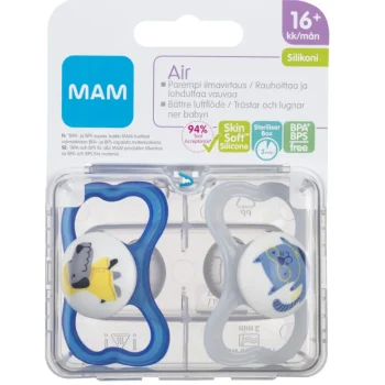 Ainu MAM Vauvan Hoito^Silikonitutti Air 16 + Kk 2 Kpl/pkt
