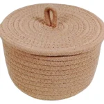 Miny Sisustuskorit-Säilytyskori 22 X 15 Cm Kannella Vaaleanpunainen