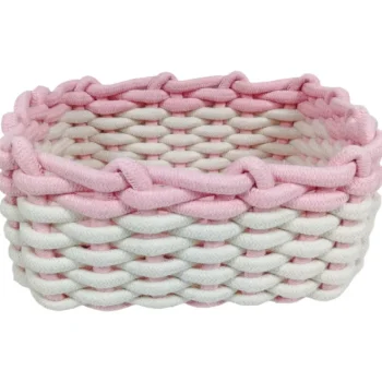 Miny Sisustuskorit-Säilytyskori S Valkoinen/vaaleanpunainen