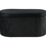 Kotikulta Pienkalusteet-Säilytyspenkki 76 X 38 X 38 Cm Lugano Musta